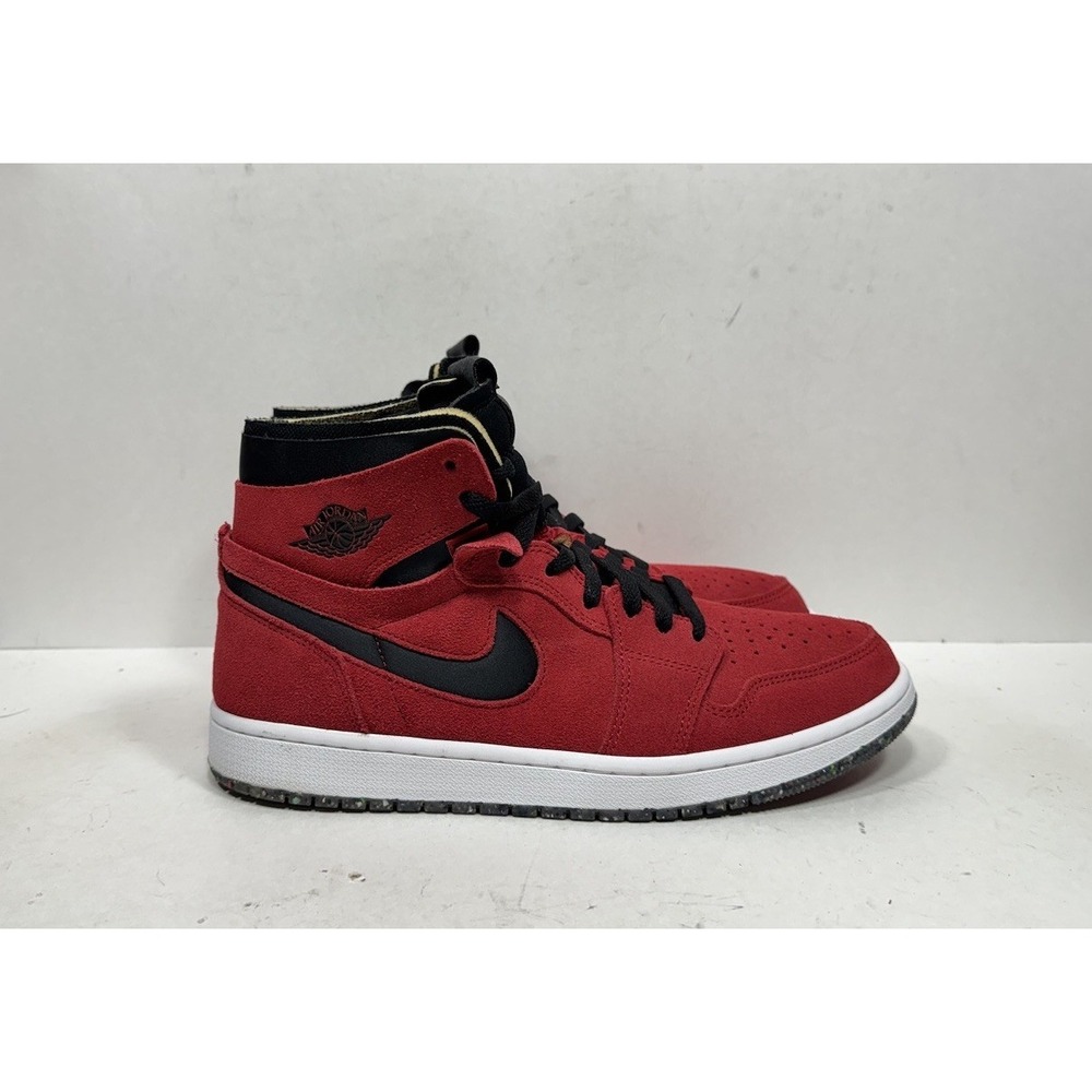 Jordan 1 High Zoom Air Comfort Red Suede Men's Size 10 CT0978-600 Shoes